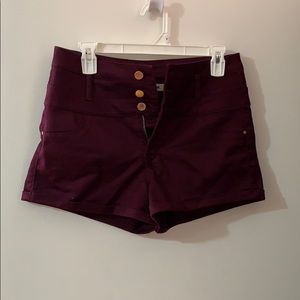 High rise shorts
